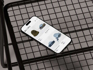 Blanc - Mobile mockup