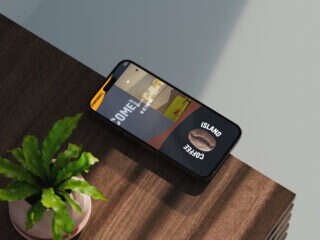 Coffee Island - Mobile mockup