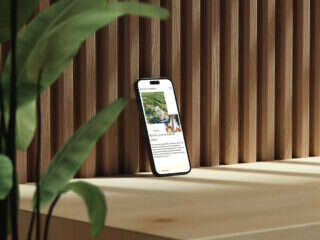 Sunny Garden - Mobile mockup