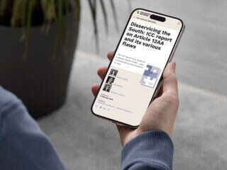 Taxjustice - Mobile mockup