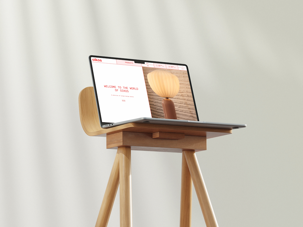 Oikos - Desktop mockup