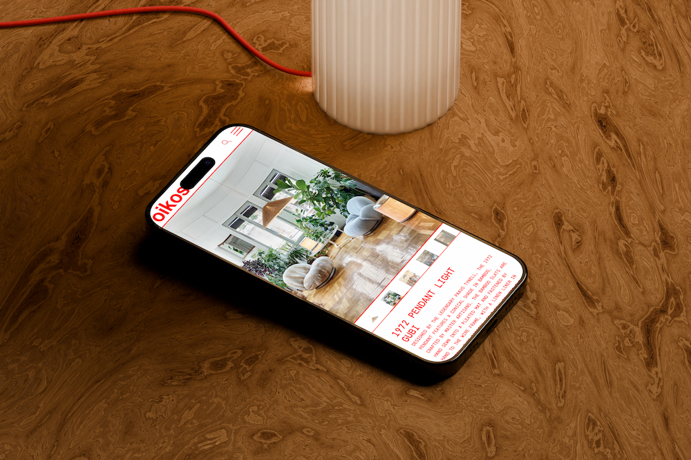 Oikos - Mobile mockup